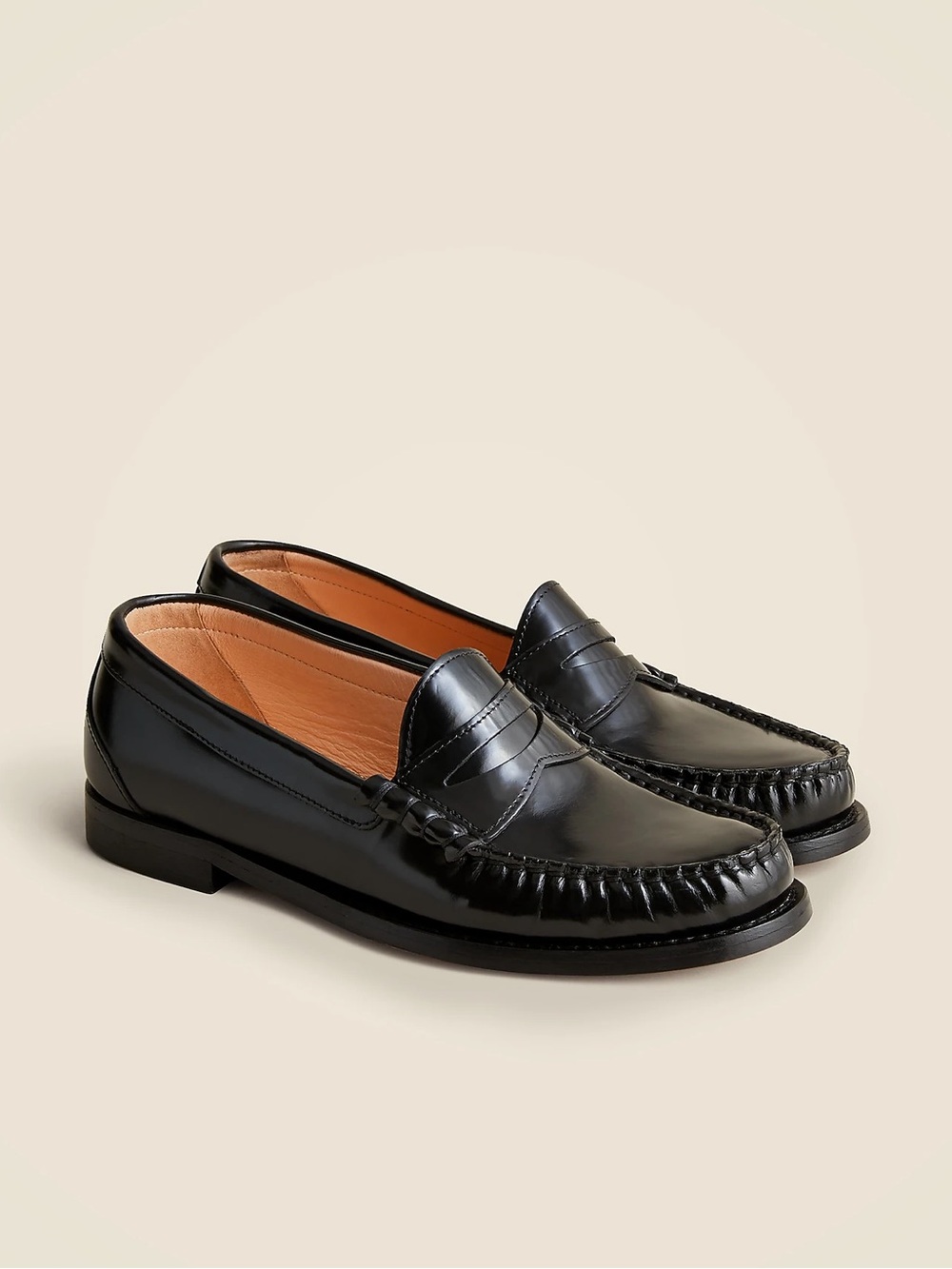 J. Crew Winona penny loafers in spazzolato leather size 9